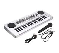iplusmile Piano Electrónico de Teclas con Micrófono para Juguete Musical de Plástico Teclado Educativo Portátil para Aprendizaje Infantil