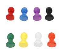 iplusmile Piezas de Ajedrez de Madera Multicolor 10 Unidades Peones para Juegos de Mesa Accesorios para Tablero de Juego Piezas de Repuesto para Damas y Ajedrez Volador Tamaño Pequeño