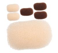 iplusmile Pinzas Cabello Voluminosas y Almohadillas Para Peinar 6 Piezas Tamaño Compacto Aumento De Volumen Para Mujeres Uso Diario Colores Café y Beige