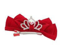 iplusmile Pinzas Pelo Lazo y Patrón de Tiara Decoración Pelo Gemas de Imitación Accesorios Cabello para Niñas Pequeñas para Fiestas de Princesas