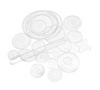 iplusmile Plantillas de Dibujo para Set de Coloridas para y Desarrollo de Habilidades Regla Multifuncional para Arte y Manualidades Educativas