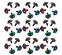 iplusmile Plastic Safety Doll Eyes with Washers Round Craft Eyes For DIY Puppets Crochet Stuffed Animals Bear Dolls and Toy Making Supplies