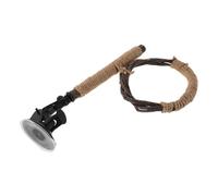 iplusmile Plataforma De Madera para Juguete De Percha con Aro De Cuerda Accesorio para Jaulas