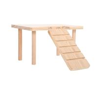 iplusmile Plataforma Multifuncional de Madera para Jaula de hámster con rampa y Escalera, Accesorio para roedores como Chinchillas y Conejillos de Indias en jaulas