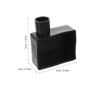 iplusmile Protector de Terminales de Batería de Silicona para Automóvil Cubiertas Aislantes Rojas y Negras para Bornes Cuadrados Kit de Protección Resistente Cables Eléctricos de Coche