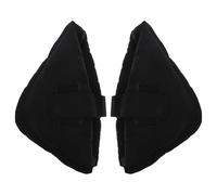 iplusmile Protector Talones Negro para Hospital y Hogar, Cojín Elástico Antiescaras para Tobillos, 1 Par, Almohadilla Lavable para Prevención de Úlceras