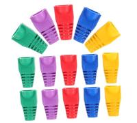 iplusmile Protectores de Cable Ethernet y Tapas Protectoras para Conectores de Red, Conjunto Mixto 50 Piezas, Compatible Cat5/cat6/cat7, Funda Antipolvo Eléctrica para Color Aleatorio