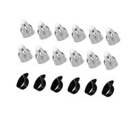 iplusmile Púas Metálicas para Dedos y Pulgar de Guitarra y Banjo Duraderas Cómodas y Resistentes para Tocar con Sonido Cálido y Textura Incluye Pulgares Negros y Púas con para Index