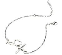 iplusmile Pulsera Geométrica Ajustable de Aleación de para Mujer Joyería para Adolescentes de Cumpleaños Pulsera de Fe