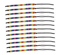 iplusmile Pulseras Trenzadas Ajustables de Hilo de Nylon en Colores del Orgullo Arcoíris, 12 Piezas Amistad, Pulseras de Cuerda Tejida Ideales Día del Orgullo y Uso Diario