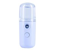iplusmile Pulverizador Facial Nano Portátil USB Azul, Humidificador de Plástico Piel, Rociador de Bruma Facial Humectante para Mujeres, de Niebla Fría para Cuidado y Belleza Diaria