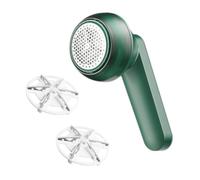 iplusmile Quitapelusas Eléctrico Recargable Usb Pequeño Verde 2 Cuchillas De Repuesto Para Ropa Portátil Doméstico y Viajes Removedor De Bolitas Para Suéteres y Telas