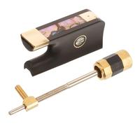 iplusmile Raíz de Vara para Violín con Tornillo Accesorio de Madera de Ébano y Metal Dorado Tamaño Pequeño para Violín Herramienta Profesional para Músicos Repuesto Compacto y Práctico