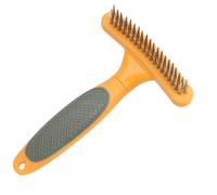 iplusmile Rastrillo de Mascotas con Ergonómico Cepillo Desenredante Perros y Cuidado del Pelaje y Limpieza Eficaz