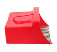 iplusmile Recolector Manual de Arándanos Pala y Peine Metálico Rojo | Ligero de Mano, para Uso Exterior y Recolección Silvestre, Mango Ergonómico y Dientes Flexibles