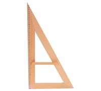 iplusmile Regla de Madera Grande para Enseñanza Geométrica Herramienta de Medición con Mango para Profesores Útil para Dibujo y Resolución de Problemas Aulas Escolares