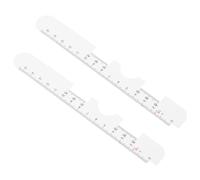 iplusmile Regla de Medición de Distancia Pupilar Abs 2 Piezas para Ópticos Función de Bloqueo de Luz y Medición Precisa para Gafas y Optometristas