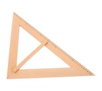 iplusmile Regla de Medición de Madera Reutilizable para Enseñanza Herramienta Didáctica Geométrica Isósceles 1 Pieza Material Educativo para Aulas y Dibujo Técnico