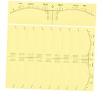 iplusmile Regla Desechable para Amarilla 10 Piezas Escala Clara PVC para Maquillaje Profesional Herramienta de y Dibujo Simétrico Uso en Diseño y de