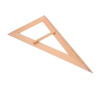 iplusmile Regla Triangular de Madera para Enseñanza Instrumento de Medición para Profesores 52X29Cm Mango para Clases y Ejercicios Geométricos