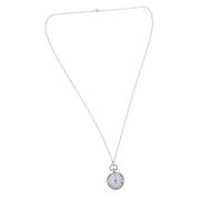 iplusmile Reloj De Bolsillo Colgante Cadena De Aleación Plateada Reloj Moderno para Mujer Estilo Vintage Casual De Bolsillo Pequeño Esfera Romana Uso Diario