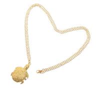 iplusmile Reloj De Bolsillo Tortuga Vintage De Aleación Dorada Movimiento De Cuarzo para Hombres Accesorios Casuales Estilo Clásico Portátil