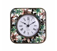 iplusmile Reloj de Cuarzo de Sobremesa Vintage Retro, Movimiento Silencioso, Diseño de Mesa en Metal, para Decoración del Hogar y Oficina, Adorno Clásico de Escritorio, Estilo Europeo