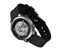 iplusmile Reloj Electrónico Multifunción Resistente Al Agua, Led Nocturno Luminoso, para Estudiantes y Niños, Color Negro, Alarma y Cronómetro Integrados