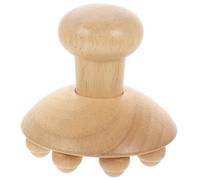 iplusmile Rodillo Guasha de Madera Multiusos Masajeador Manual Portátil para Acupuntura y Masaje Casa Diseño Ergonómico Curvado para Cuello Espalda Brazos y Piernas