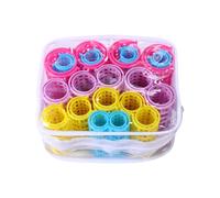 iplusmile Rulos Cabello de Plástico 20 Pcs Autoagarre, Fáciles de Usar y Transportar, Ideales para Salón de Belleza y Peinados en Casa Color Aleatorio