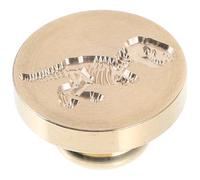 iplusmile Sello de Lacre, Sello de Cera, Cabezal de Cobre Dorado Diseño de Dinosaurio Jurásico, Ligero y Portátil, para Decorar Sobres, Postales y Bolsas de Embalaje