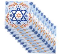 iplusmile Servilletas De Papel Para Hanukkah 20 Unidades Diseño Estrella De David Suave Resistente Para Fiestas y Celebraciones Religiosas Mesa Festiva Judaica