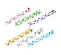 iplusmile Set de 6 Rollos de Cinta Washi Japonesa Cuadriculada de 3 CM X 3 M Cintas Adhesivas Decorativas para Manualidades Scrapbooking y Planificadores Resistente y Fácil de Usar