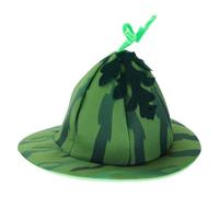 iplusmile Sombrero de Disfraz de Sandía de Terciopelo Mullido para Celebracion Verano Diseño Creativo y Accesorio Divertido para Fiestas y Carnavales