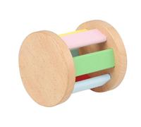 iplusmile Sonajero de Madera para Ñiño y Niños Pequeños, Juguete Montessori Educativo, Rodillo de Mano Seguro y Duradero para Desarrollo Sensorial y Juego Infantil Interior y Exterior