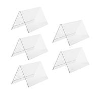 iplusmile Soporte Acrílico para Tarjetas de Exhibición Doble Cara 7.87X3.93X3.34In Adecuado para Mostrar Nombres en Congresos y Seminarios