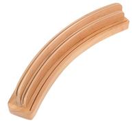 iplusmile Soporte de Madera Beige para Naipes de Juego Bandeja Curva, Base Extra Ancha y Diseño Fácil de Agarrar Adecuado Personas Mayores