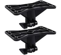 iplusmile Soporte de Montaje para Altavoces de Estante Bandeja de Plástico Negro para Uso en Estudios y Escenarios, Soporte Resistente