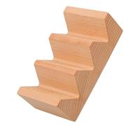 iplusmile Soporte Japonés para Sushi de Madera Diseño V de 3 Rejillas Bandeja para Rollos y Sashimi 14X7X4 CM Estante Versátil para Servir Fiestas Hogares y Restaurantes