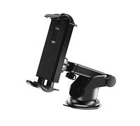 iplusmile Soporte Móvil Coche con Ventosa Soporte para Smartphone y Tablet Diseño Antideslizante y Compacto Compatible con Múltiples Dispositivos Color Negro