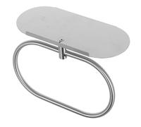 iplusmile Soporte para Toallas de Baño Inoxidable Pared sin Taladro con Anillo Ovalado Autoadhesivo y Estante para Organización y Almacenamiento Diseño Moderno y Superficie Pulida Resistente