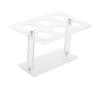iplusmile Soporte Transparente de Acrílico para Conos de Helado Exhibidor de Soporte Práctico y Fácil de Instalar para Postres y Almacenamiento