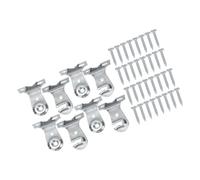 iplusmile Soportes Metálicos para Persianas Enrollables Herrajes de Instalación Mecanismo de Resorte Apertura Redonda 4 Juegos para Control de Luz y Privacidad en Hogar y Oficina