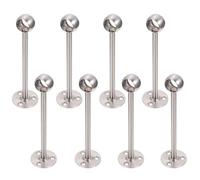iplusmile Soportes Plata Armario Cortina de Barra de Acero y 8 Inoxidable Fáciles de Instalar Gran Capacidad de Carga, Ideales para Uso Profesional y Personal