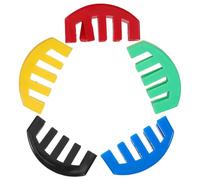 iplusmile Sordina para Violín y Viola Clip de Puente de Goma Reductora de Sonido Cinco Garras Kit 5 Piezas Colores Amarillo Rojo Verde Negro Azul Práctica Silenciosa para Conciertos y