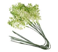 iplusmile Tallos de Plantas Artificiales en Verde, 10 Unidades de Material plástico para decoración en Bodas y Jardines, sin Necesidad de Fertilizante