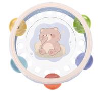 iplusmile Tambor de Mano para Niña Juguete Educativo de Percusión y Portátil Instrumento Musical de Duradero con Diseño de Rosa para Desarrollo Infantil y Rítmicos