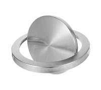iplusmile Tapa Abatible Inoxidable para Cubo de Basura Empotrado Encimera de Cocina Apertura Resistente y Fácil Instalación para Baño y Habitación