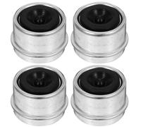 iplusmile Tapa Antipolvo para Cojinetes de Eje de Remolque 4 Piezas con Tapón de Goma y Metal para Cubos de Rueda de 7000-8000 Lb, Fácil Instalación para Campers y Caravanas