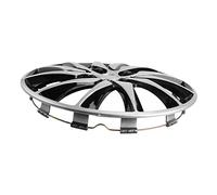 iplusmile Tapacubos de Rueda para Coche de 14 Pulgadas en Color Negro, Material PP, Fácil de Limpiar y Reemplazo DIY para Accesorios de Rines y Copas de Rueda